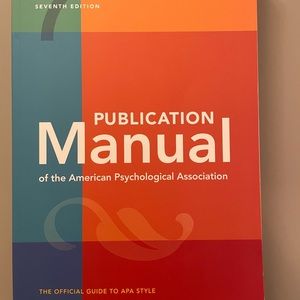 Publication Manual of the American Psychological Association